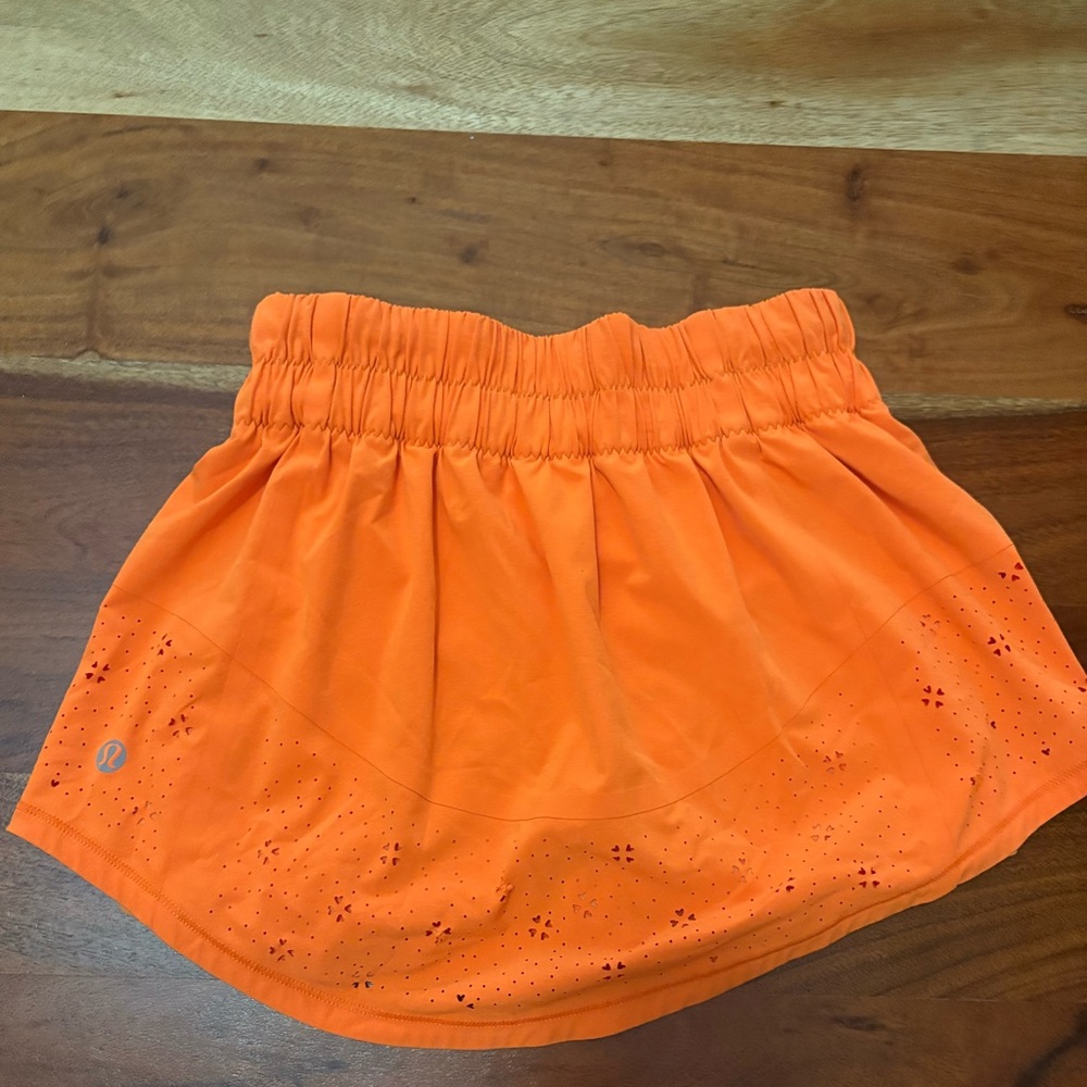 Lulu Lemon Orange Athletic Skirt